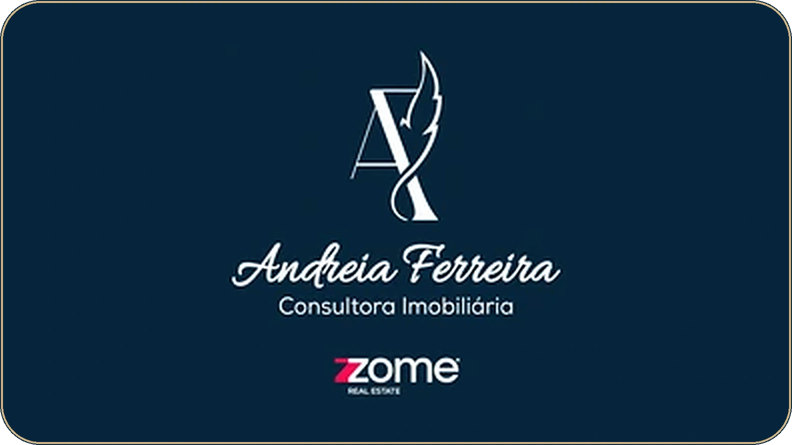 Logótipo de Andreia Ferreira, consultora imobiliária zZome Real Estate